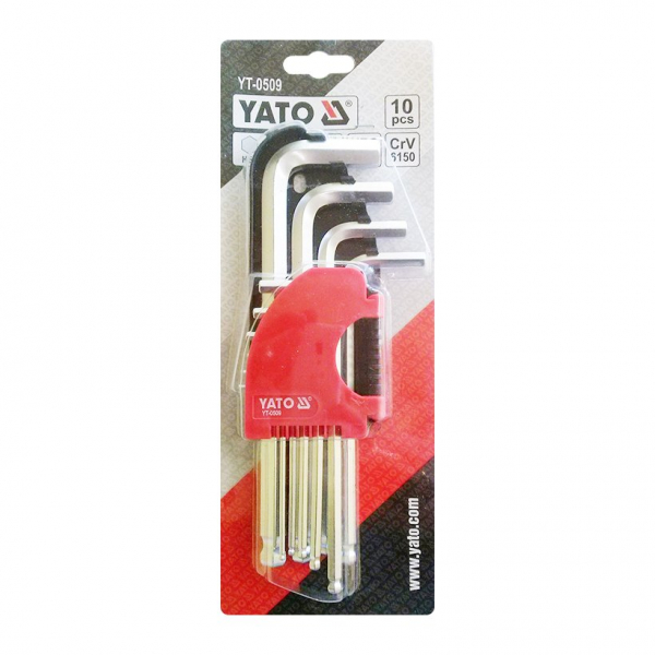 Set chei imbus YATO, CrV, 2-12mm, 10buc [3]