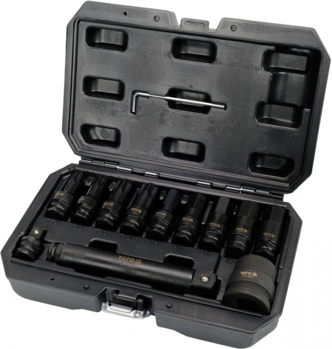Set chei de impact 3/4 HEX / TORX T70 - T100 / H14 - H22 12buc YATO [2]
