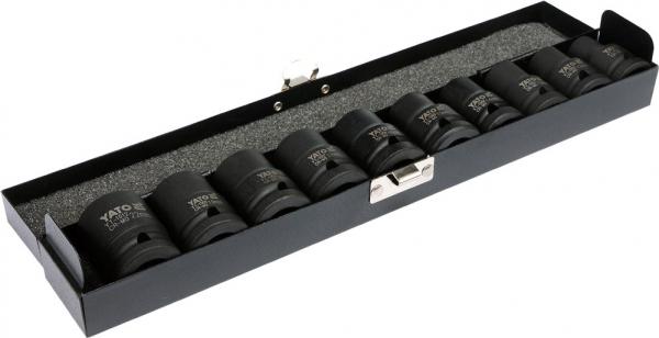 Set chei tubulare YATO, de impact, 10 - 22mm, 1/2", 10buc [2]