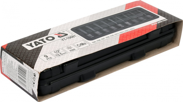 Set chei tubulare de impact YATO RIBE RM5-RM14 CrMo 1/2 9buc [4]