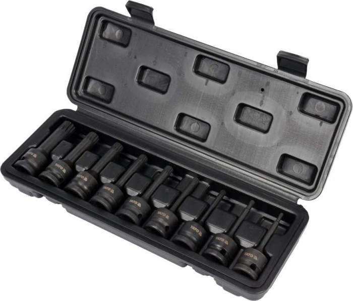 Set chei tubulare de impact YATO SPLINE M4-M16 CrMo 1/2 9buc [2]