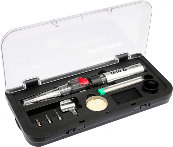 Set ciocan de lipit cu gaz YATO, piezo, 30ml, 30 - 125W, 7piese [3]