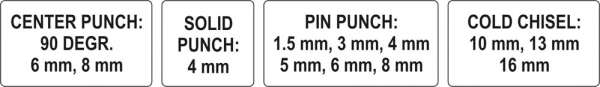 Set dalti impact YATO, CR-V, 12buc [3]