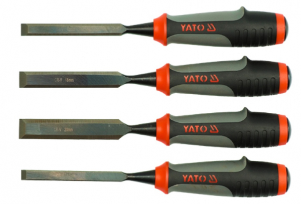 Set dalti pentru lemn YATO, 10-12-16-20mm, CR-V, 4buc 10-12-16-20mm