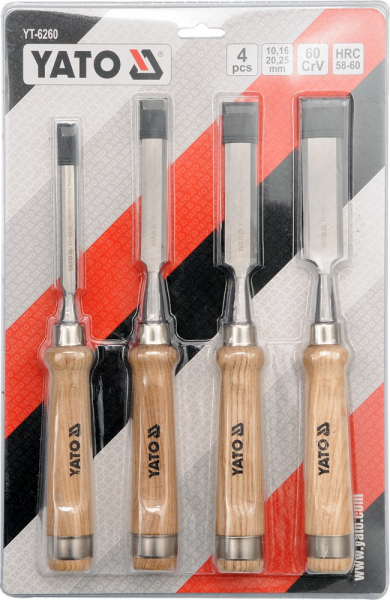 Set dalti pentru lemn YATO, 10-16-20-25mm, CR-V, 4buc [2]