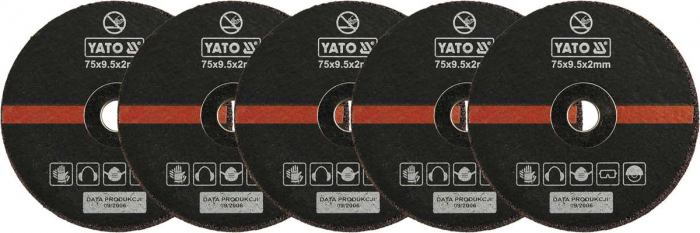 SET DISCURI TAIAT  METAL 75MM YATO [2]
