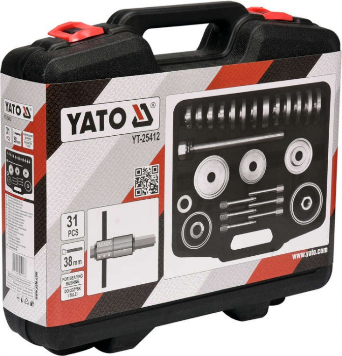 Set extractoare rulmenti roata YATO surub 38mm 31buc [4]