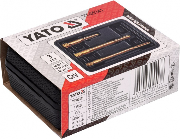 Set curatare lacas bujii incandescente YATO M10-M12 CrV [4]