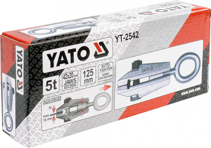 Clema strangere autoblocanta YATO 125mm max 5T [2]