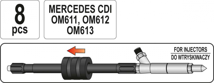 Set extractoare YATO pentru injectoare CDI 8pcs [5]