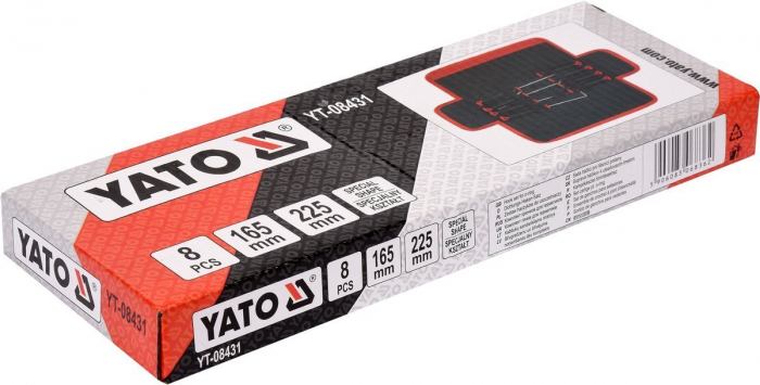 Set carlige pentru o-ring YATO 165-225mm 8buc [3]