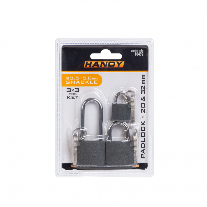 Set lacăt - 20 mm, 30 mm, 30 mm alungit - 3 buc/pachet [2]
