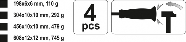 Set leviere YATO, 4buc [3]