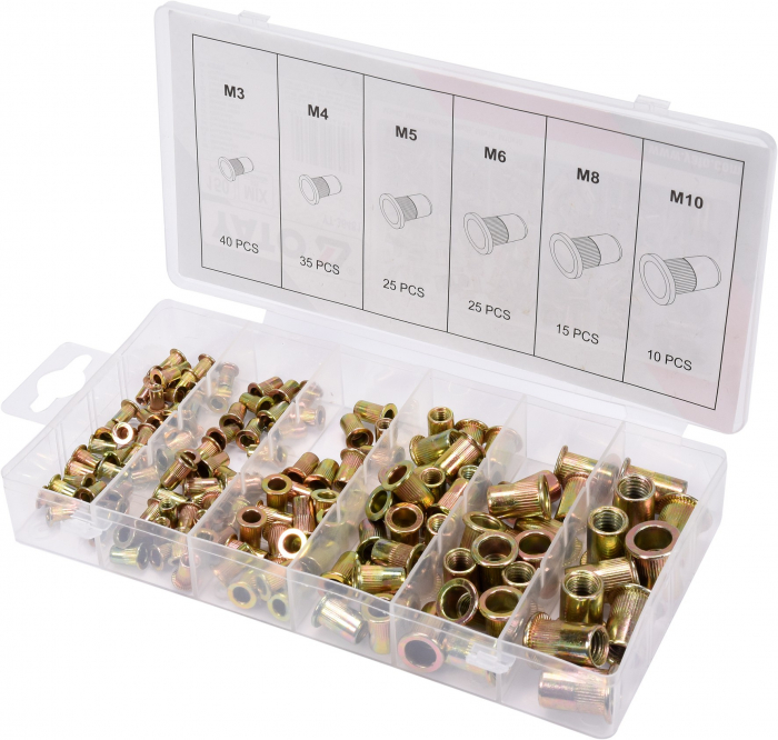Set piulite nituibile YATO, M3 - M10 [3]