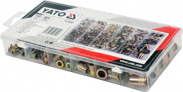 Set piulite nituibile YATO, M3 - M10 [2]