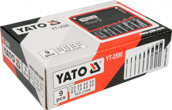 Set preducele YATO, 2.5 - 10mm, 9buc [3]