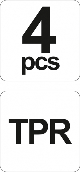 Set spatule YATO, pentru silicon, TPR, 4buc [3]