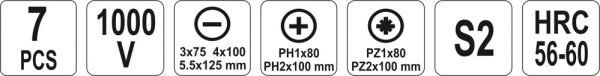 Set surubelnite izolate YATO, VDE, 1000V [3]