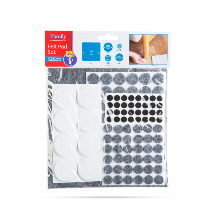 Set tampoane de pâslă pentru mobilier - 2 mm - 125 buc [3]