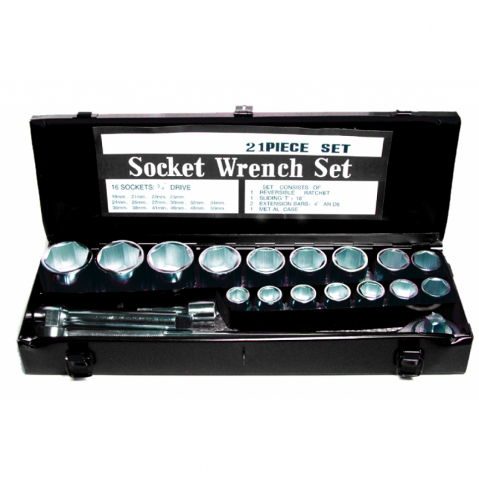 Set tubulare 21pcs 3/4" 19-50mm GD Gadget [2]