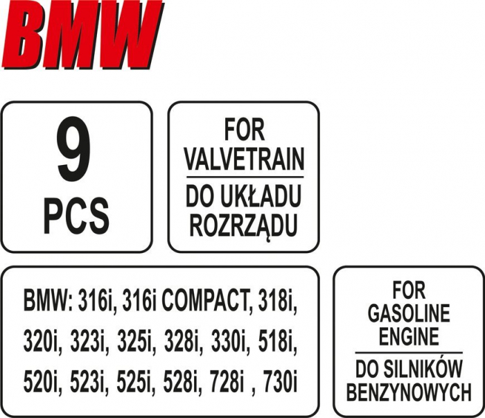 Set YATO blocare distributie BMW motor VANOS 9pcs [5]
