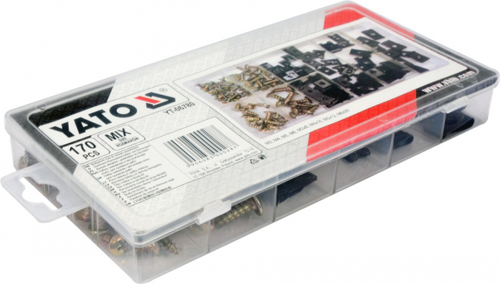 Set YATO, suruburi si cleme, 170 buc [3]