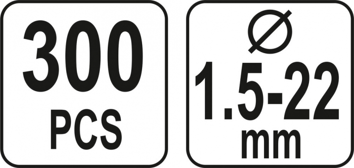 Set YATO, inele seger alezaj, 300 buc [4]