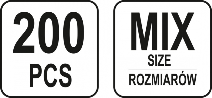 Set YATO, mix arcuri, 200 buc [3]