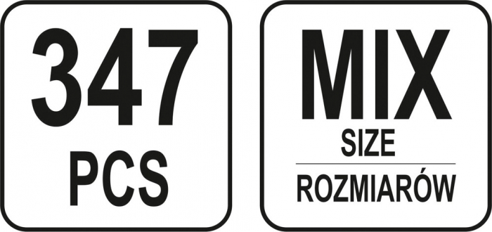 Set YATO, suruburi si piulite, 347 buc [5]