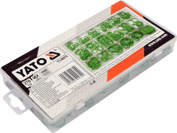 Set YATO, O-ring din Cauciuc, pentru aer conditionat, 270 buc [3]