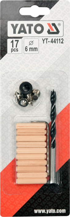 Set YATO, pentru imbinari cu dibluri lemn, 6-8-10 mm [2]