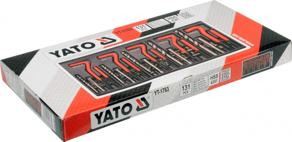 Set YATO, Pentru Reparat Filete, M5-M12, HSS, 131buc [2]