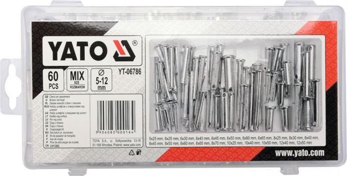 Set YATO, bolt pentru securizat, 60 buc [2]