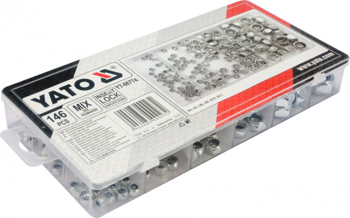 Set YATO, piulite hexagonale autoblocare, 146 buc [3]