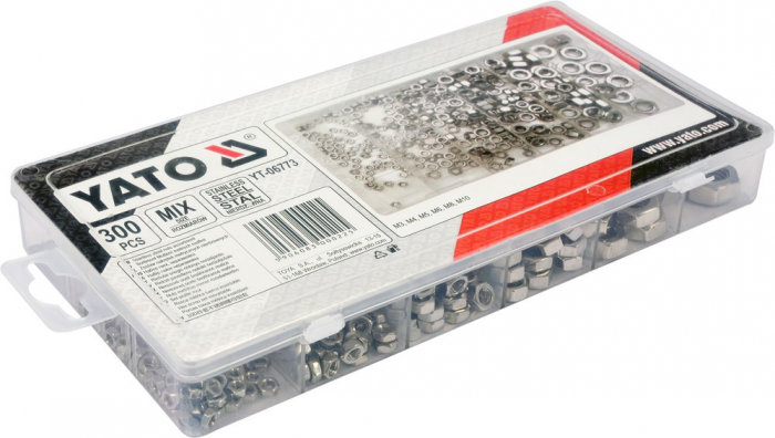 Set YATO, piulite hexagonale inox, 300 buc [3]