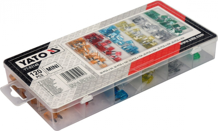 Set YATO, sigurante auto, 120buc, MINI [2]