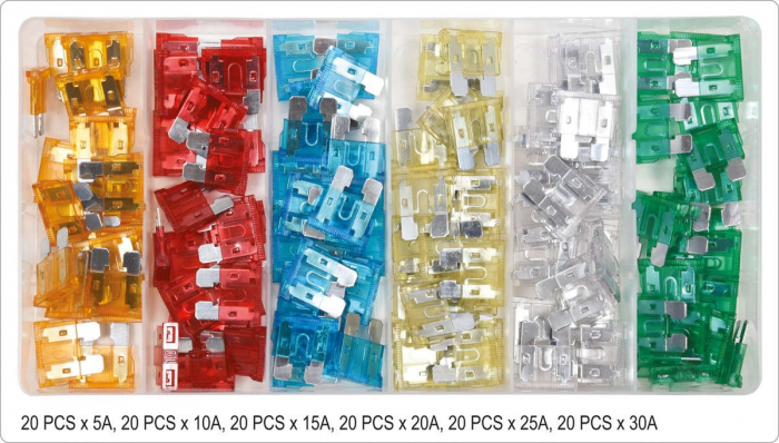 Set YATO, sigurante auto, 120buc, STANDARD [3]