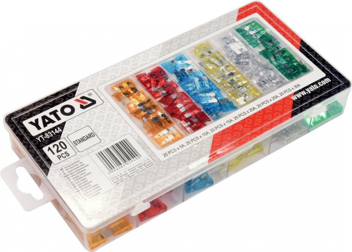 Set YATO, sigurante auto, 120buc, STANDARD [2]