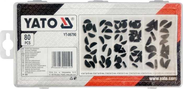 Set YATO, pene disc pentru imbinari arbore, 80 buc [2]