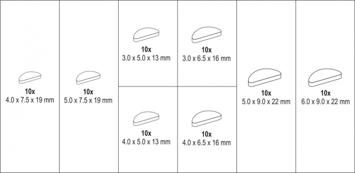 Set YATO, pene disc pentru imbinari arbore, 80 buc [5]