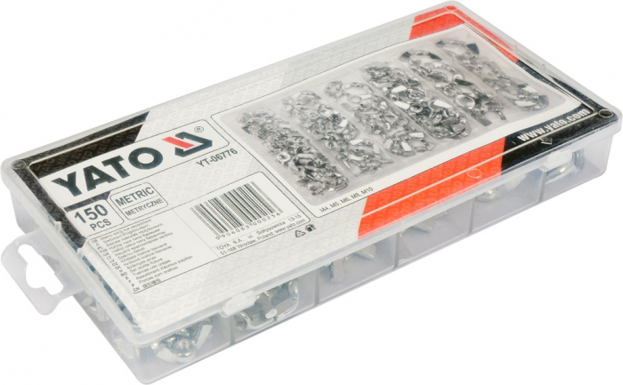 Set YATO, piulite tip fluture, 150 buc [3]