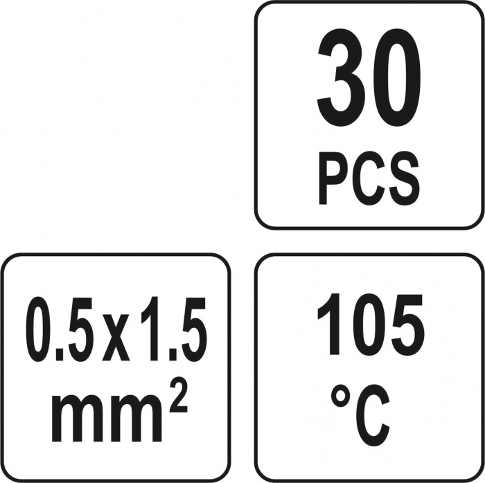 Set YATO, Tuburi Termocontractabile, staniu, 105°C [4]