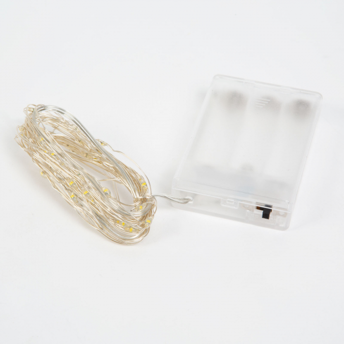 Sir de lumini LED de Craciun - 5 m -50 LED - multicolor, 3xAA [2]