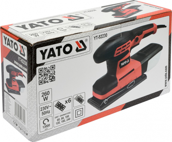 Slefuitor cu vibratii YATO, 260W, 90X187mm [4]