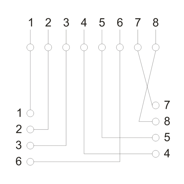 Soclu de perete8P8C UTP Cat.5 [3]
