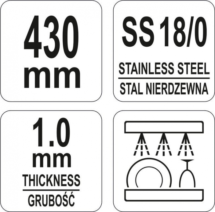 Spatula ingusta curbata YATO cofetarie 430mm [3]