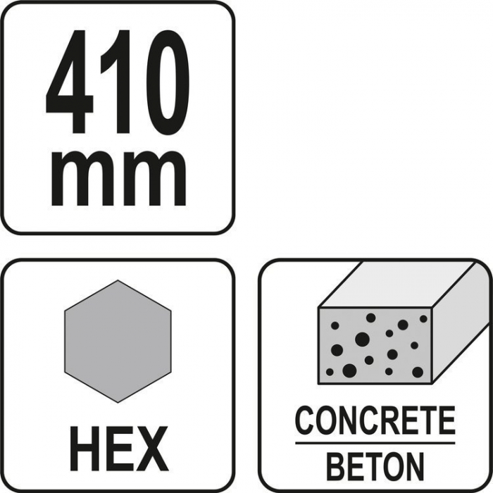 Spit picamer YATO beton armat HEX 410 mm [3]