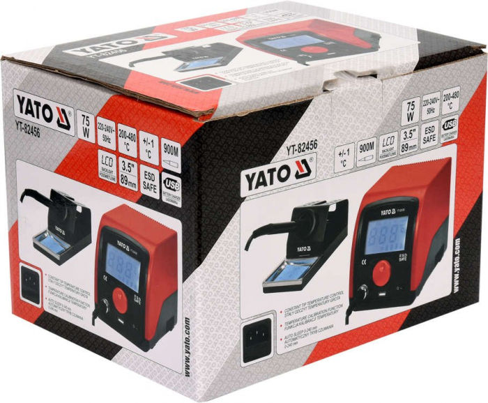 Statie de lipit YATO display LCD 75W 200-480 °C [4]