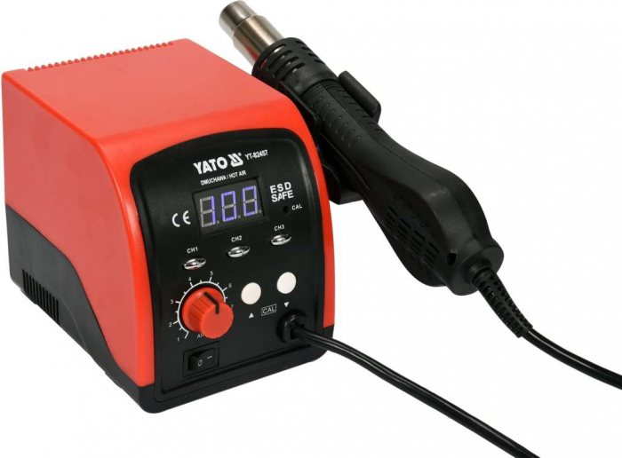 Statie de lipit cu suflanta aer cald YATO display LED 750W 100-500 °C [2]