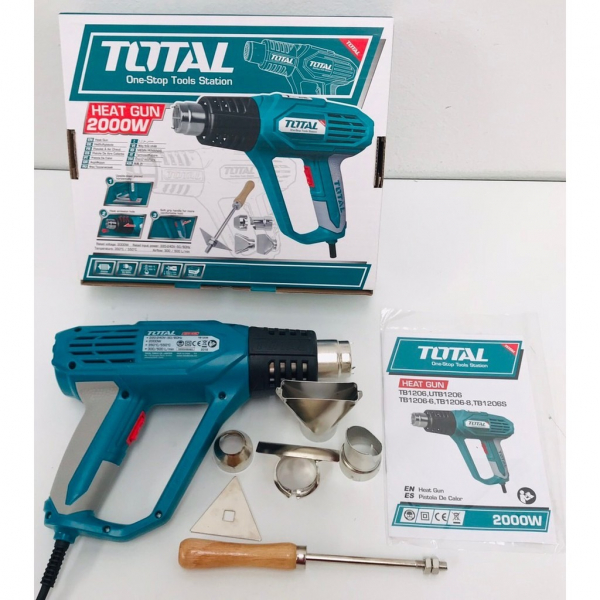 Suflanta aer cald TOTAL, accesorii, 2000W, INDUSTRIAL [3]
